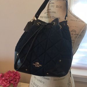 Coach Dark Navy Quilted Demim